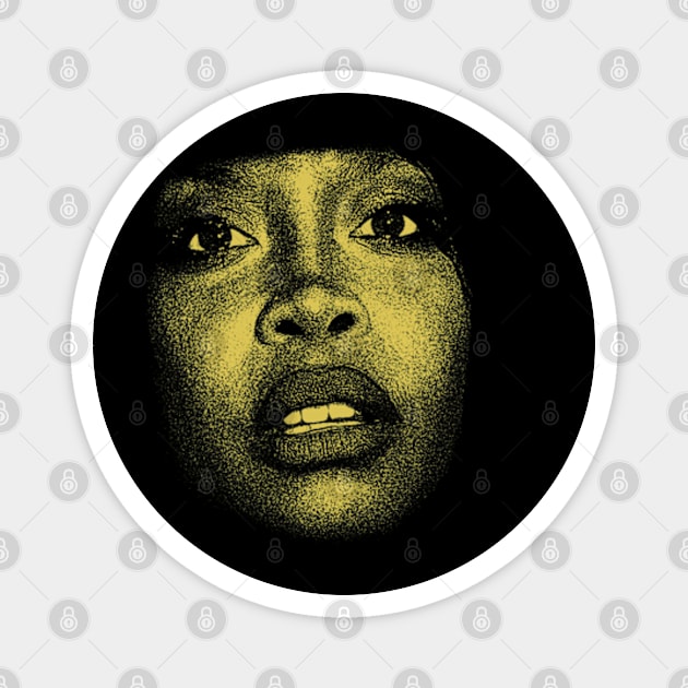 YELLOW ERYKAH SOUL QUEEN Magnet by KIBOY777